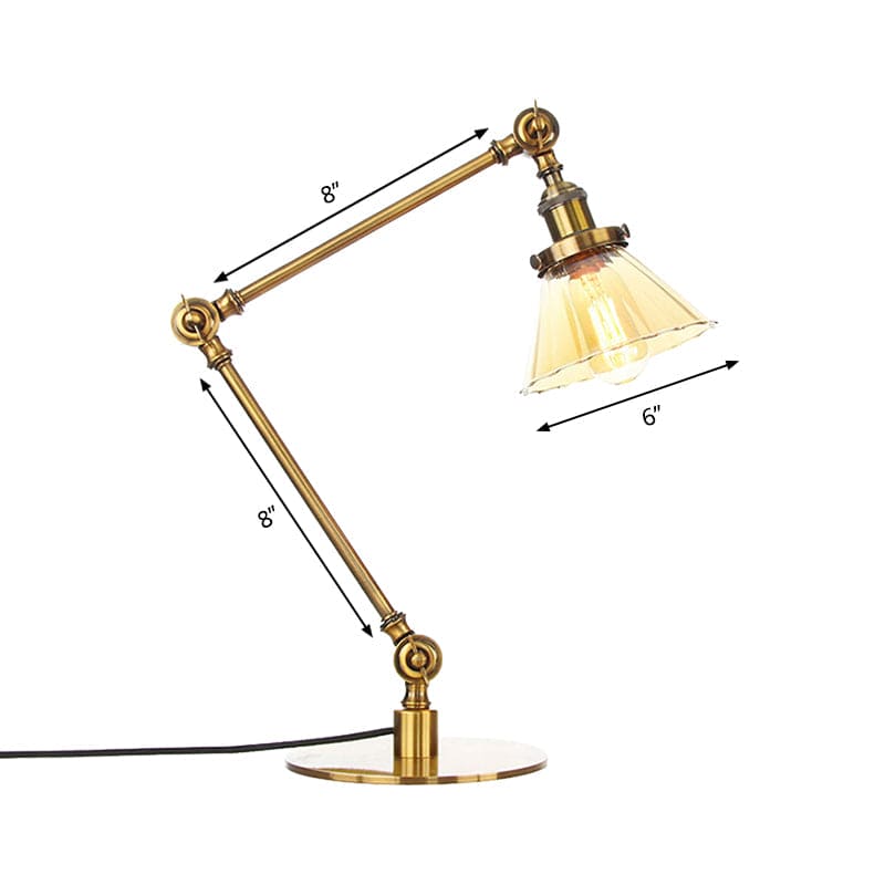 LumiClear - Kegele Lámpara de mesa de cristal transparente Elegabel