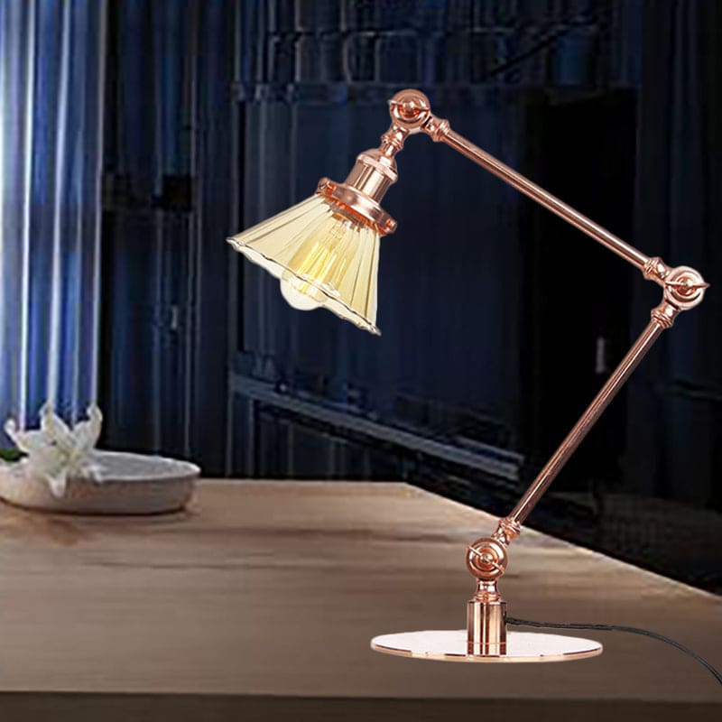 LumiClear - Kegele Lámpara de mesa de cristal transparente Elegabel