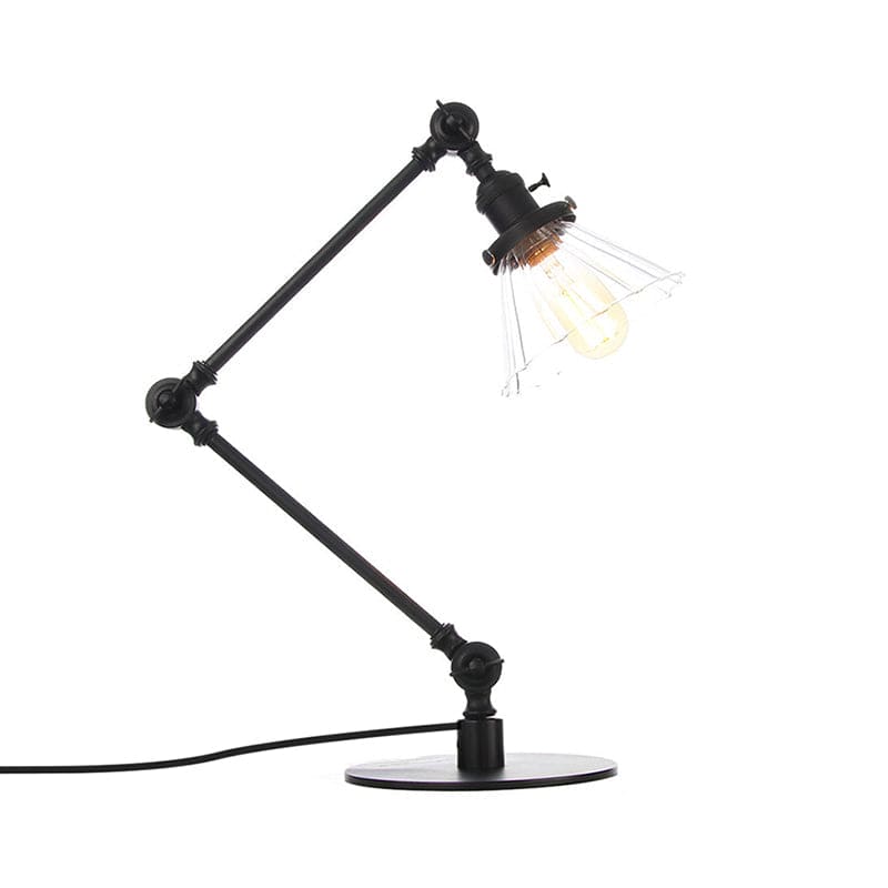 LumiClear - Kegele Lámpara de mesa de cristal transparente Elegabel