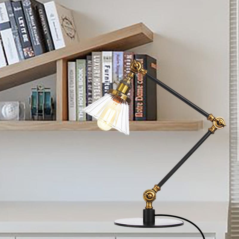 LumiClear - Kegele Lámpara de mesa de cristal transparente Elegabel