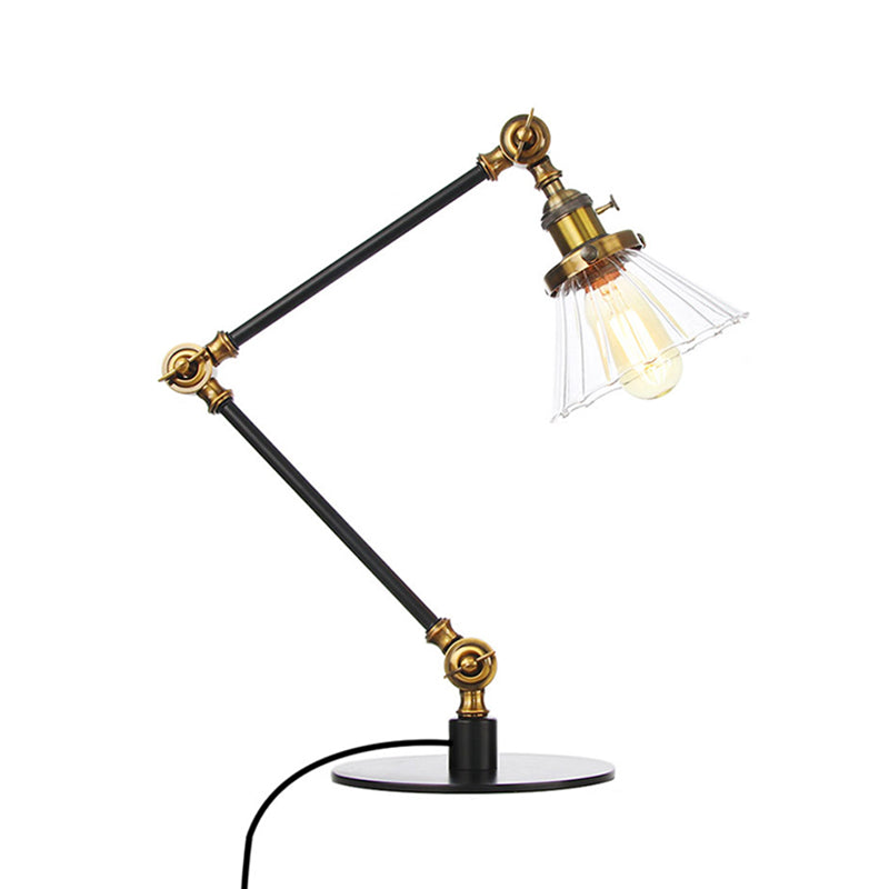 LumiClear - Kegele Lámpara de mesa de cristal transparente Elegabel