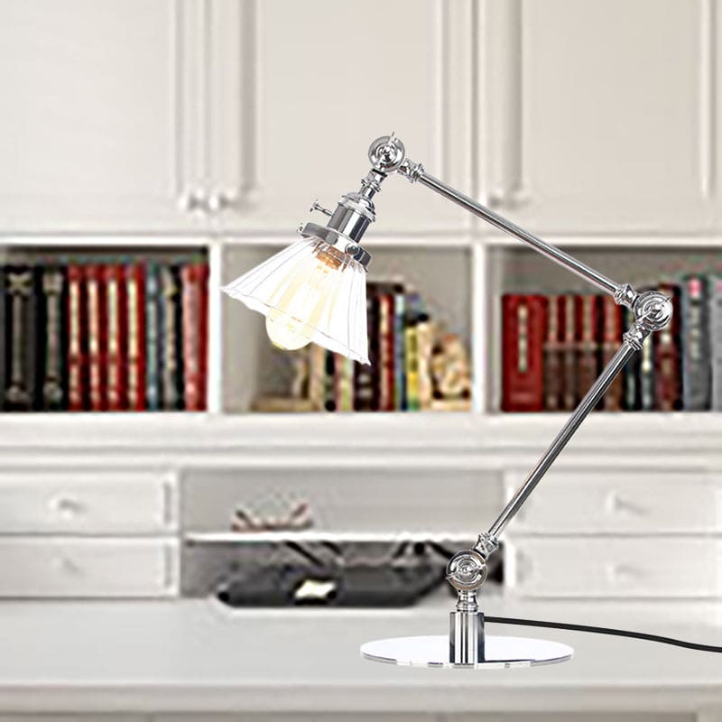 LumiClear - Kegele Lámpara de mesa de cristal transparente Elegabel