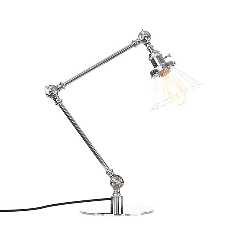LumiClear - Kegele Lámpara de mesa de cristal transparente Elegabel