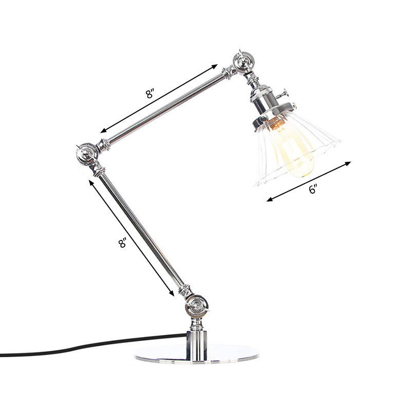 LumiClear - Kegele Lámpara de mesa de cristal transparente Elegabel
