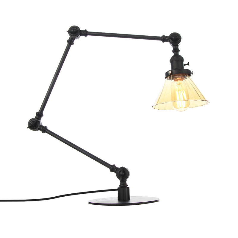 LumiClear - Kegele Lámpara de mesa de cristal transparente Elegabel