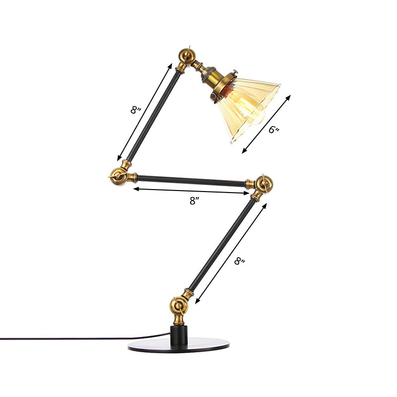 LumiClear - Kegele Lámpara de mesa de cristal transparente Elegabel