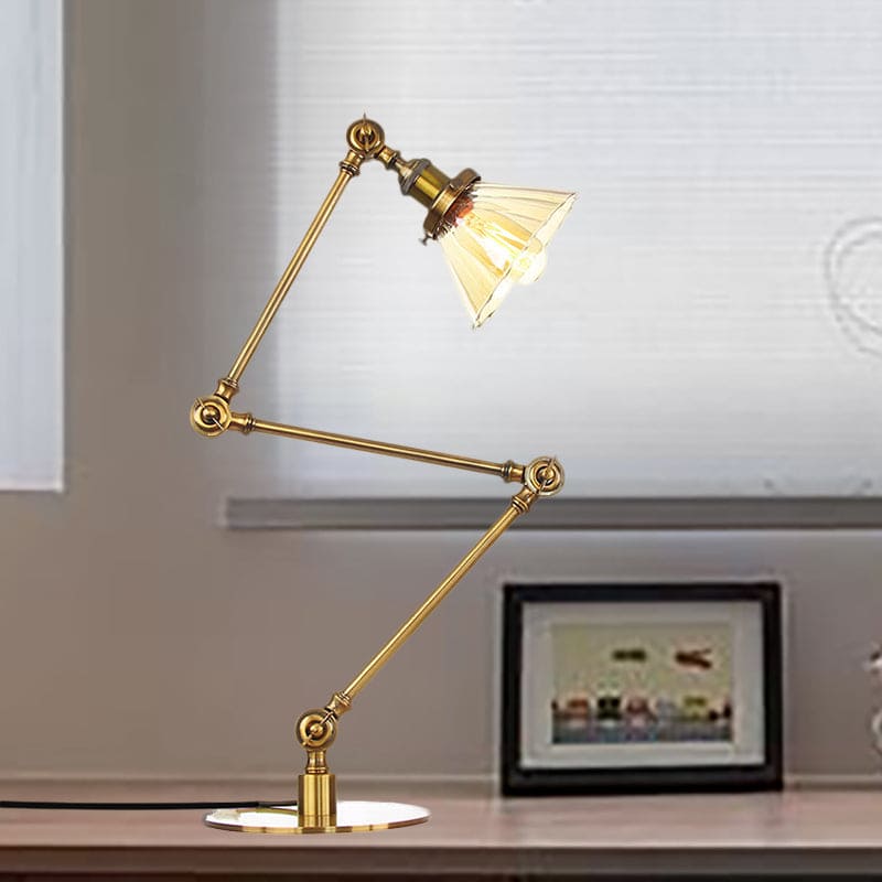 LumiClear - Kegele Lámpara de mesa de cristal transparente Elegabel