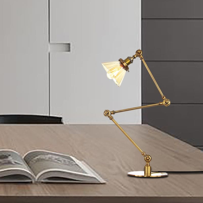 LumiClear - Kegele Lámpara de mesa de cristal transparente Elegabel
