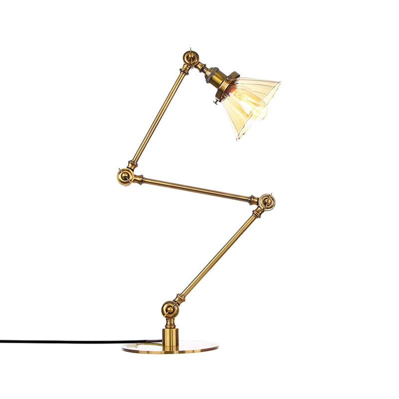 LumiClear - Kegele Lámpara de mesa de cristal transparente Elegabel