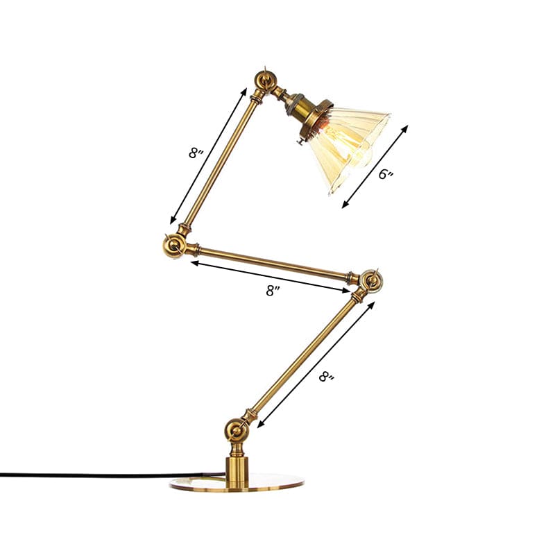 LumiClear - Kegele Lámpara de mesa de cristal transparente Elegabel