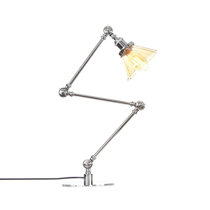 LumiClear - Kegele Lámpara de mesa de cristal transparente Elegabel
