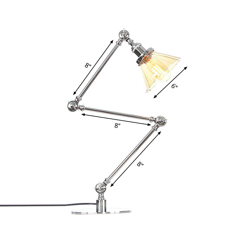 LumiClear - Kegele Lámpara de mesa de cristal transparente Elegabel