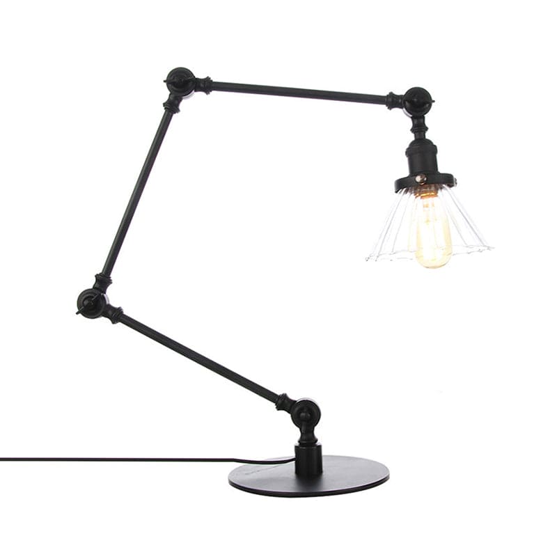LumiClear - Kegele Lámpara de mesa de cristal transparente Elegabel
