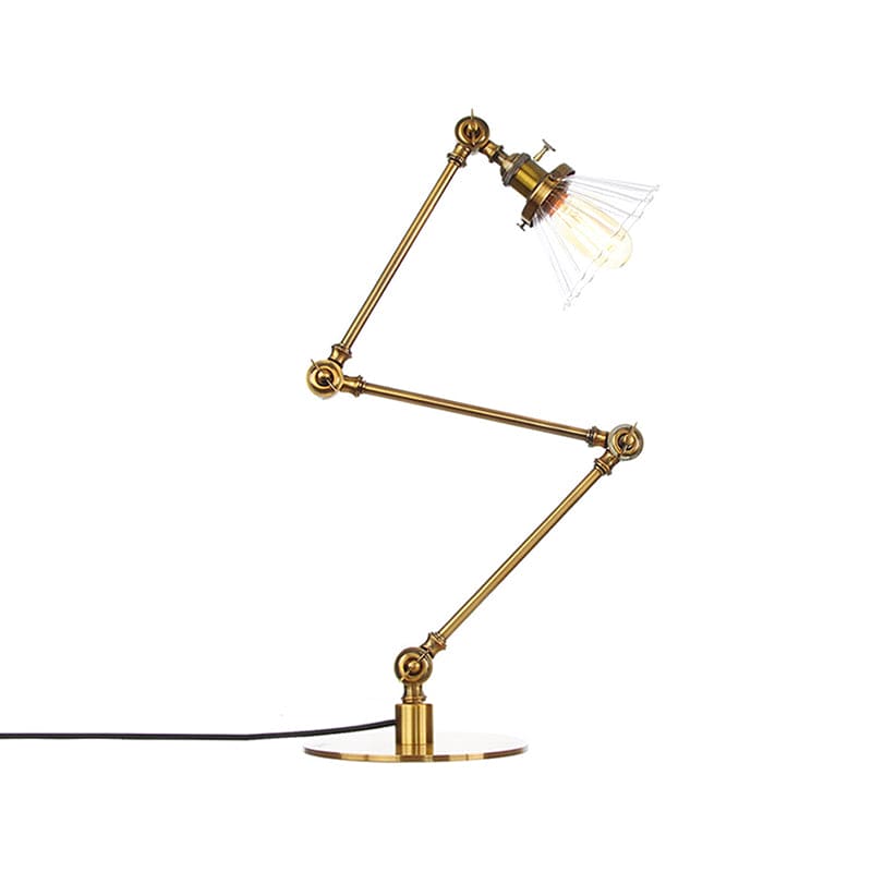 LumiClear - Kegele Lámpara de mesa de cristal transparente Elegabel