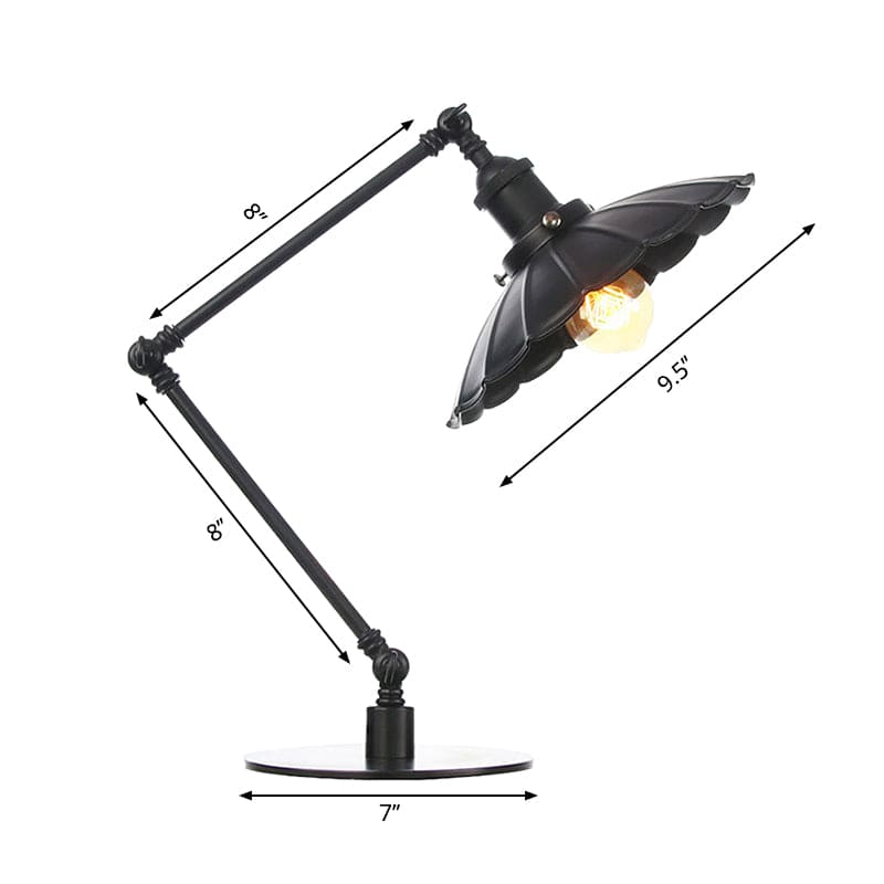 LichtStijl - Lámpara vintage versátil con tapa metálica geschulpte