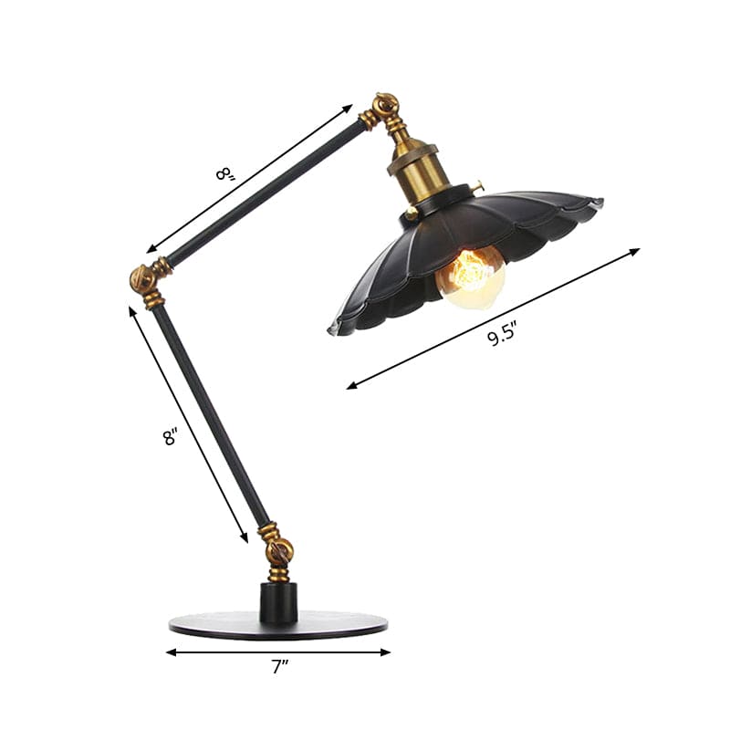 LichtStijl - Lámpara vintage versátil con tapa metálica geschulpte