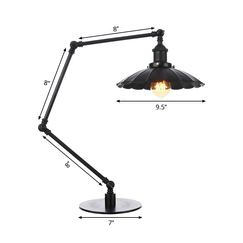 LichtStijl - Lámpara vintage versátil con tapa metálica geschulpte