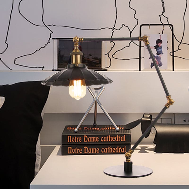 LichtStijl - Lámpara vintage versátil con tapa metálica geschulpte