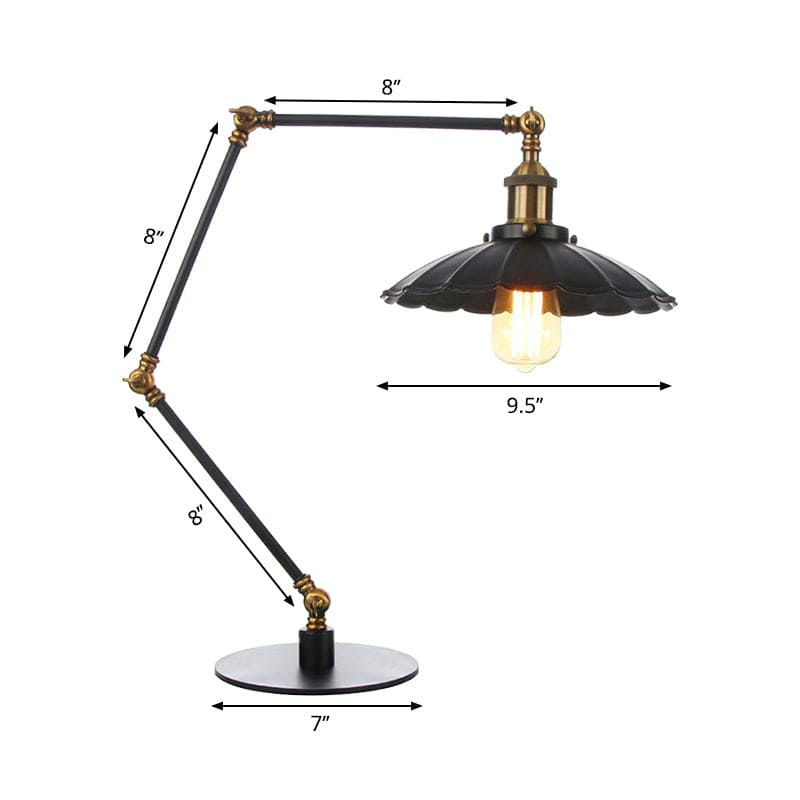 LichtStijl - Lámpara vintage versátil con tapa metálica geschulpte