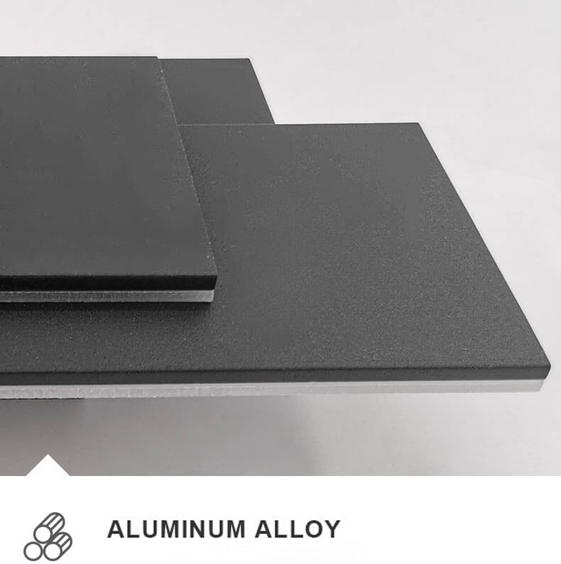 LumiNova - Minimalistische vierkante gestapelde LED-wandlamp van aluminio