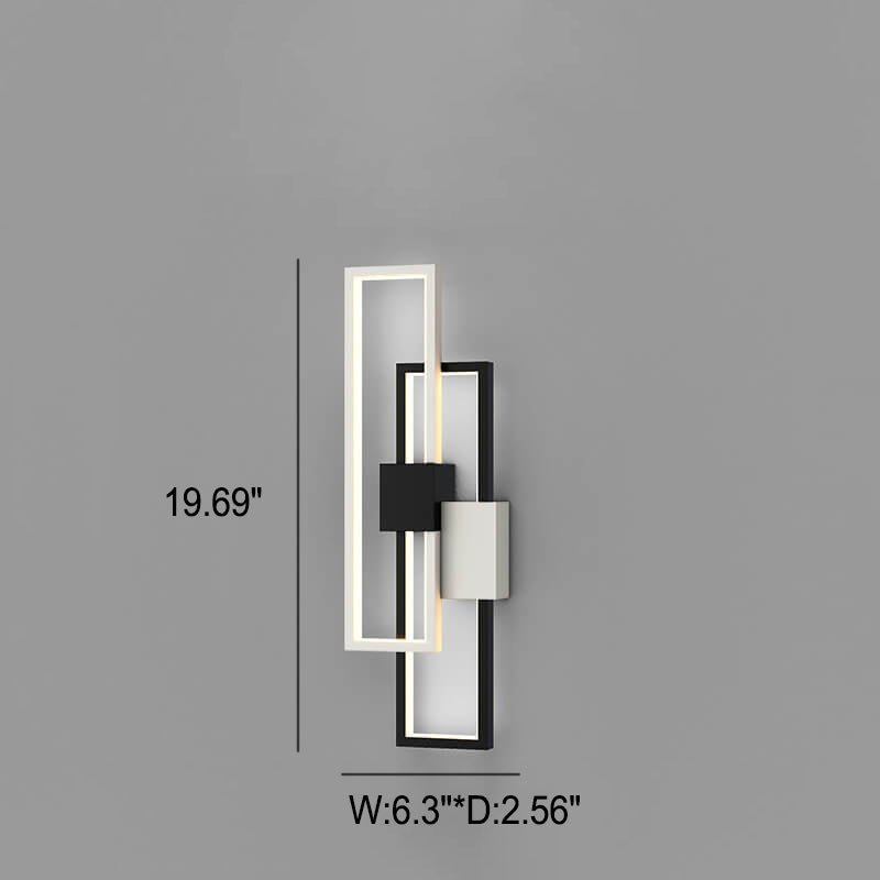 LumiSil - Lámpara de pared LED minimalista y creativa con marco de silicona