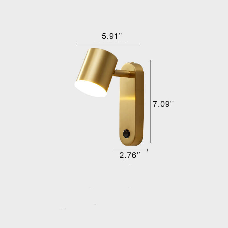 LumiStyle - Lámpara de pared moderna con diseño cilíndrico