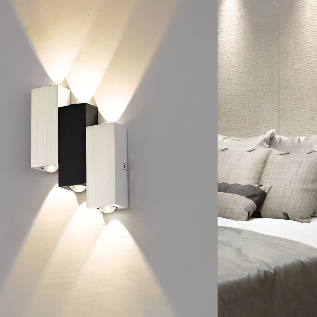 LumiLuxe - Rechthoekige LED luces arriba y abajo Moderne Wandlampen