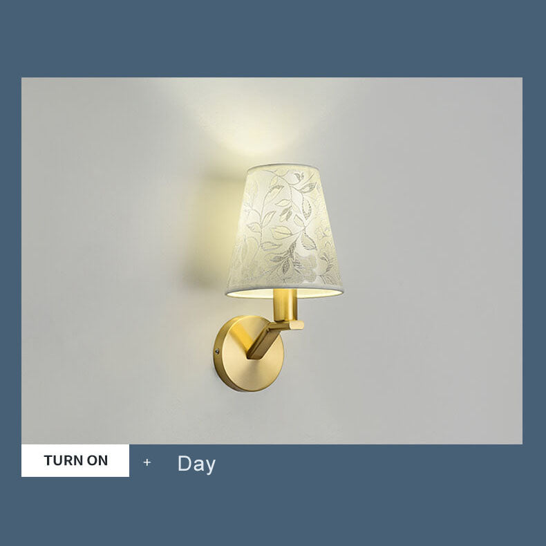 LichtBloeier - Lámpara de pared Moderne stoffen kuppel con 1 lic2htarm