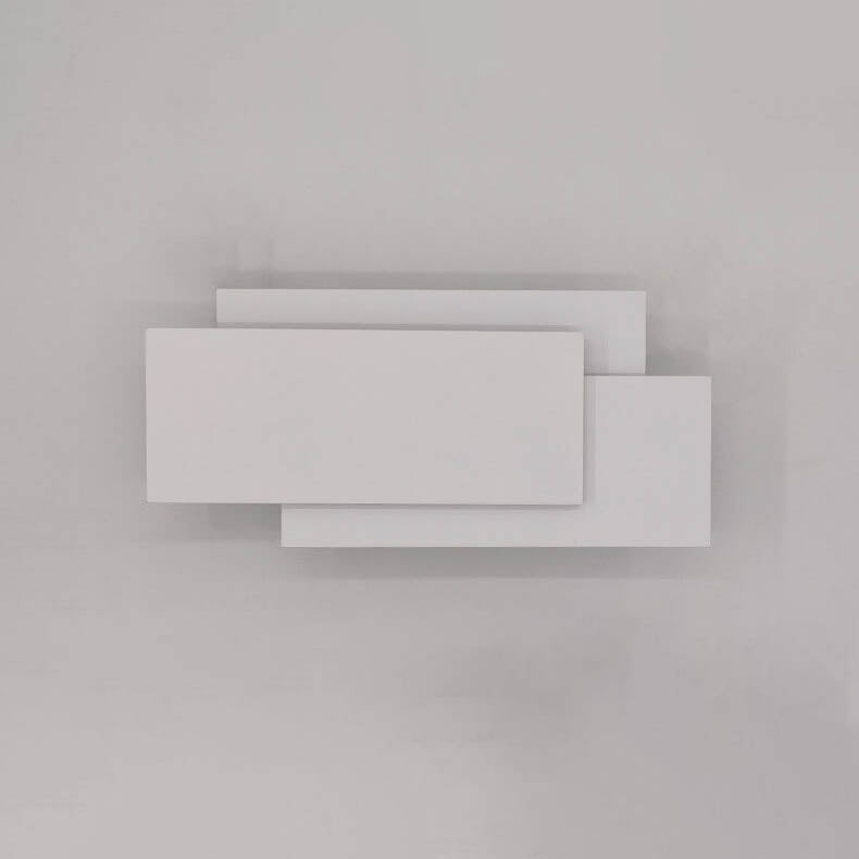 LumiNova - Minimalistische vierkante gestapelde LED-wandlamp van aluminio