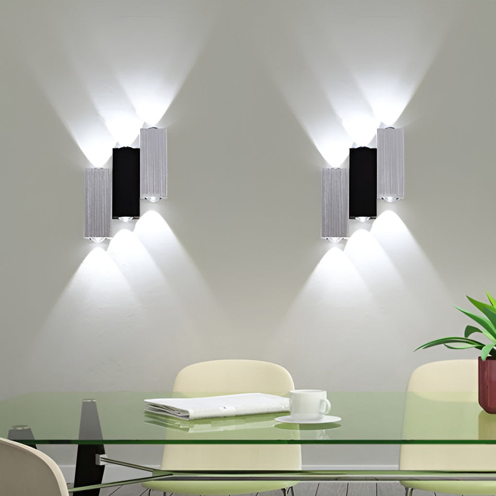 LumiLuxe - Rechthoekige LED luces arriba y abajo Moderne Wandlampen