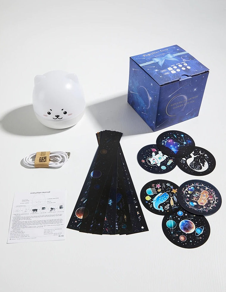 Lámpara de noche USB para niños – Proyector de música y lámpara de noche LED