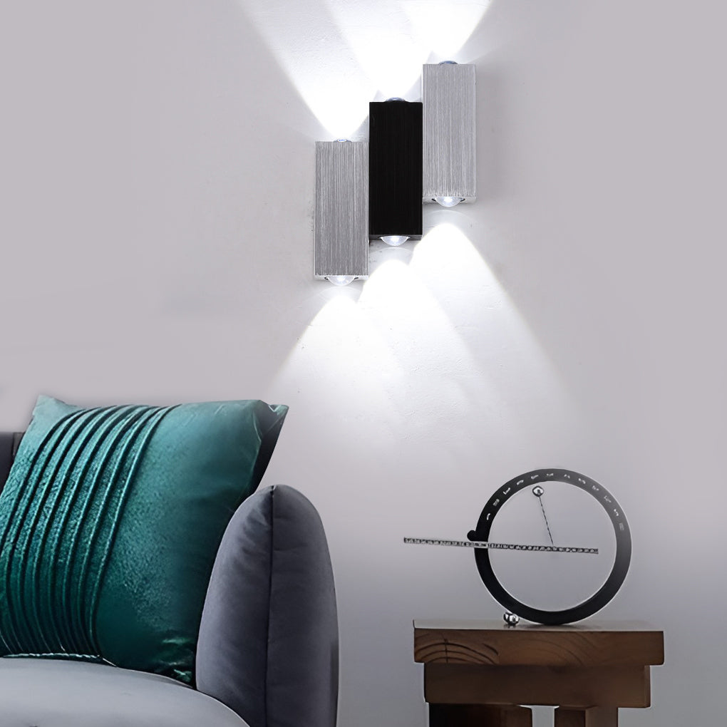 LumiLuxe - Rechthoekige LED luces arriba y abajo Moderne Wandlampen