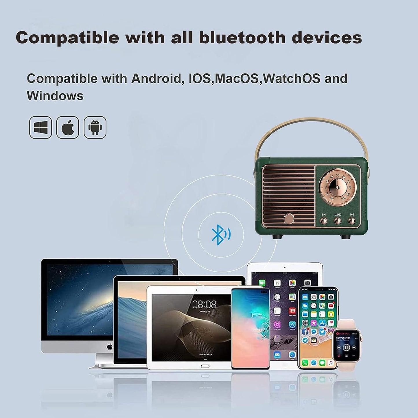 Altavoz Bluetooth retro