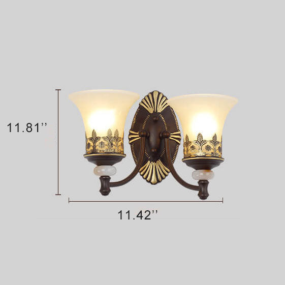 LuminoGlow - Lámpara de pared retro con doble lámpara