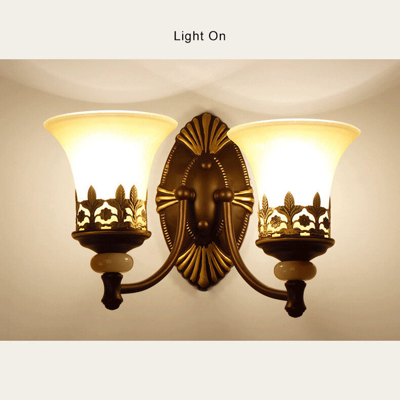 LuminoGlow - Lámpara de pared retro con doble lámpara