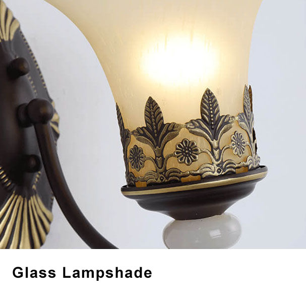 LuminoGlow - Lámpara de pared retro con doble lámpara