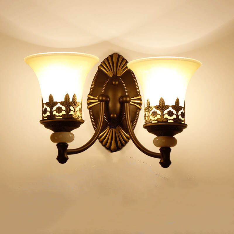LuminoGlow - Lámpara de pared retro con doble lámpara