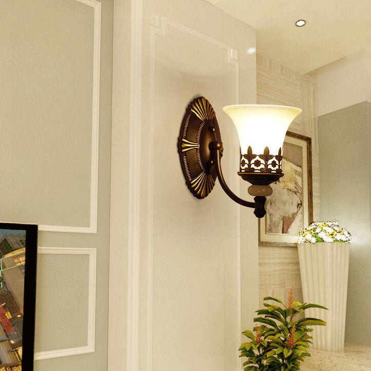 LuminoGlow - Lámpara de pared retro con doble lámpara