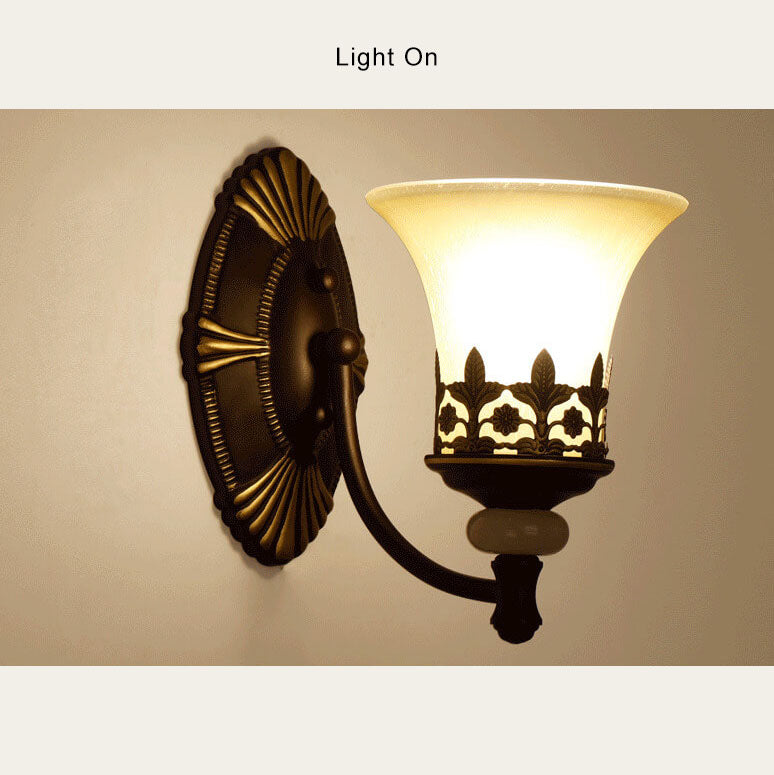 LuminoGlow - Lámpara de pared retro con doble lámpara