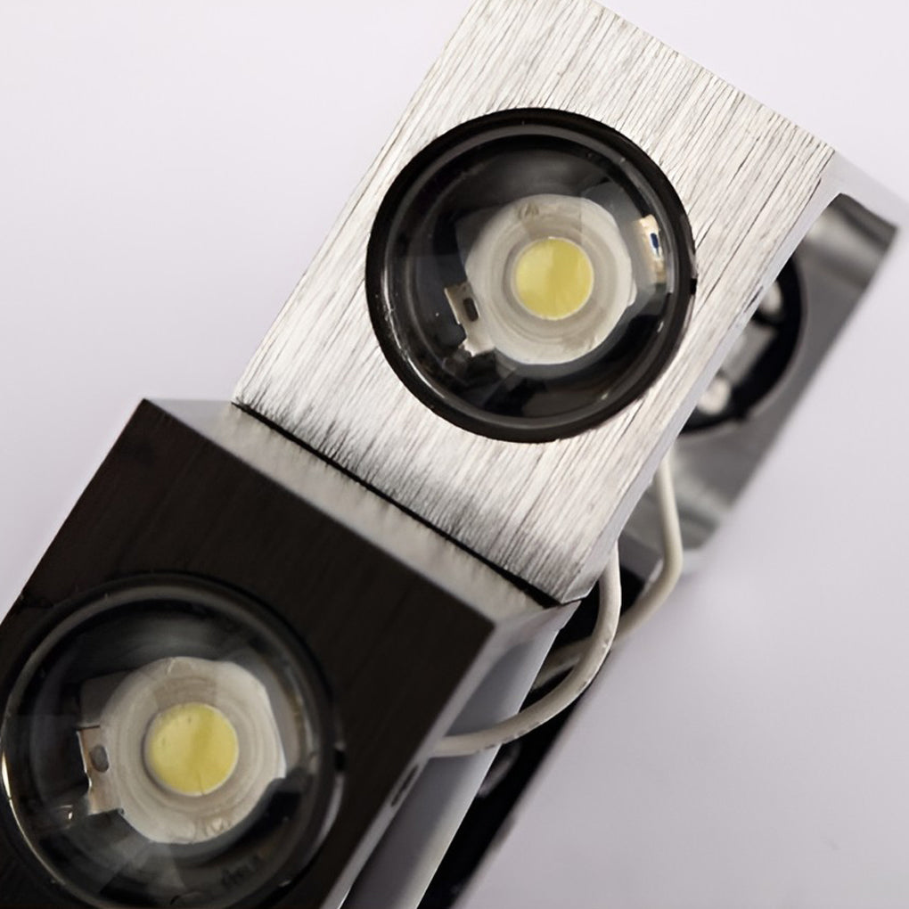 LumiLuxe - Rechthoekige LED luces arriba y abajo Moderne Wandlampen