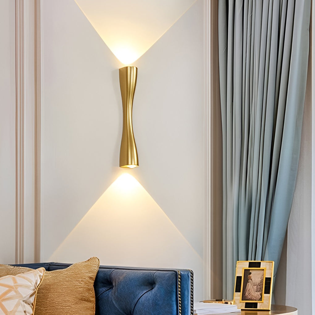 LuxorGlow - Elektrolytisch Metalen LED Up y Down Lights Moderne Wandlamp Verlichting