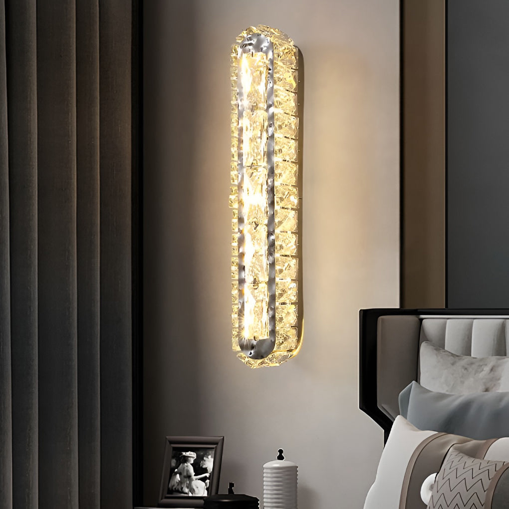 Lumina - Doble tira LED Kristallen Moderne Wandlamp con función de atenuación seca