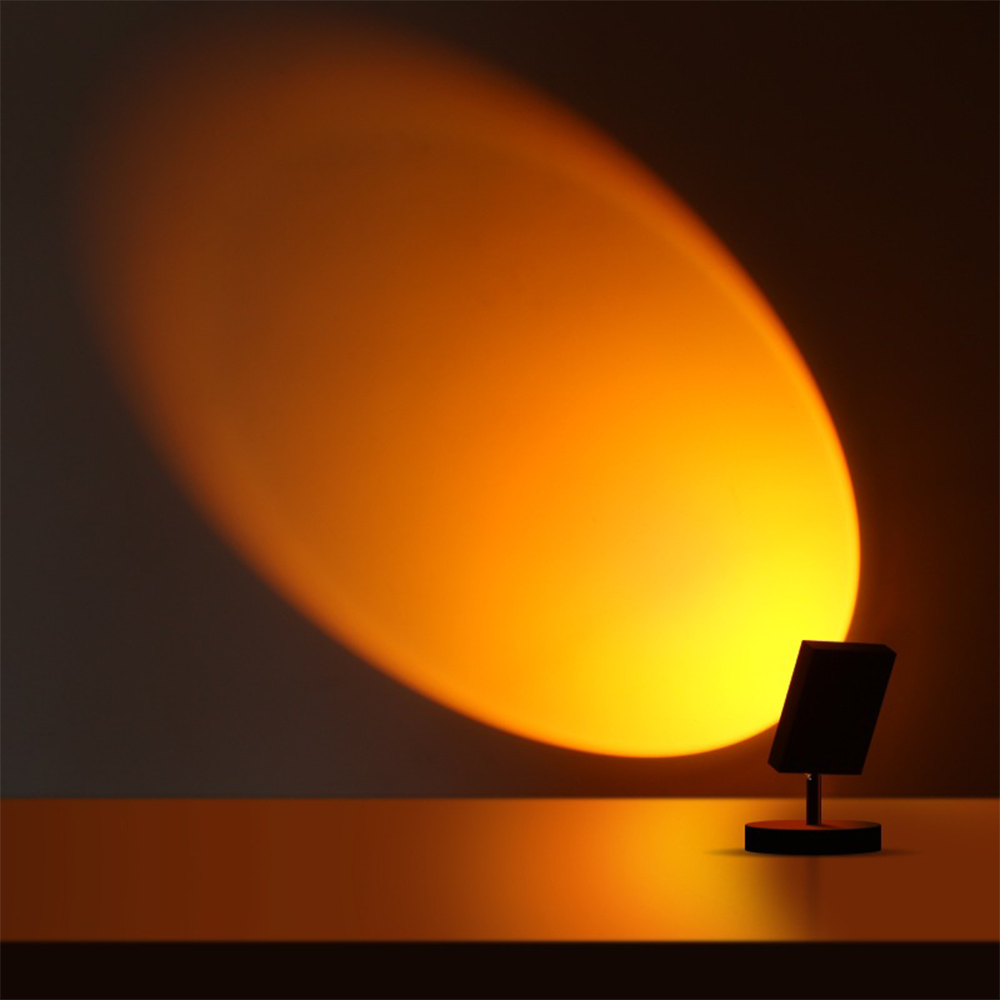 GlowBright - Lámpara de mesa retro zonsondergang