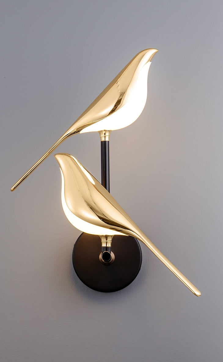 LumiVogel - Lámpara de pared moderna de vorm van vogels