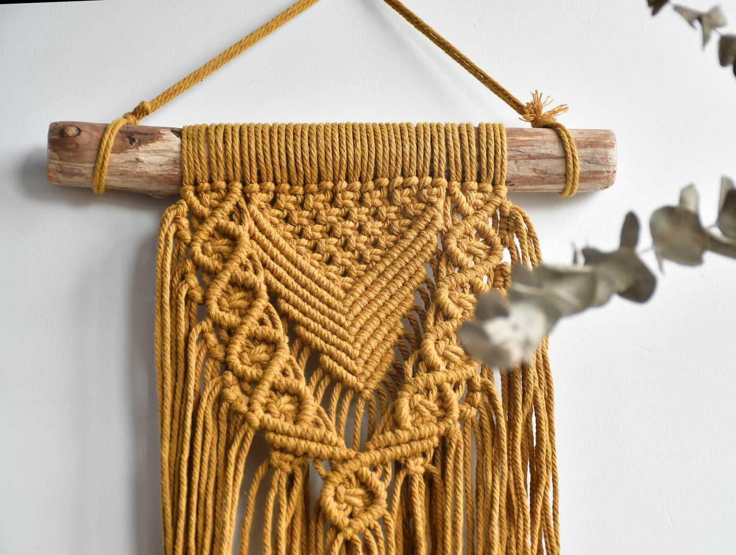 Decoración de pared de macramé bohemio