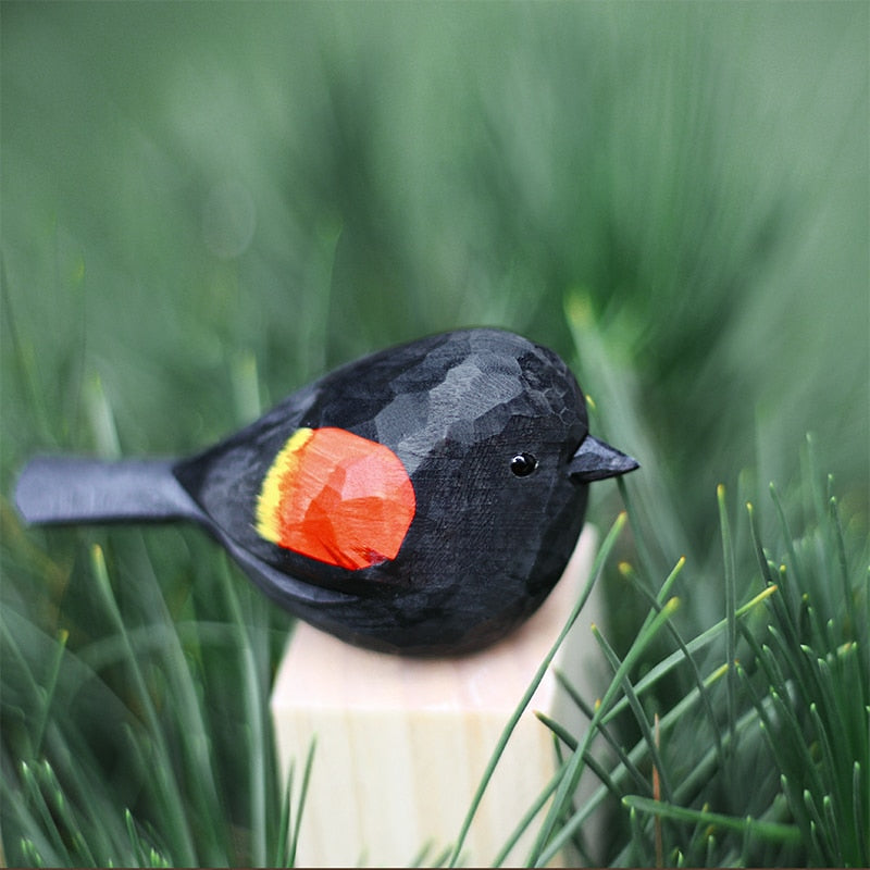 NORDICA - Scandinavische Houten Vogelbeeldjes | Adornos decorativos