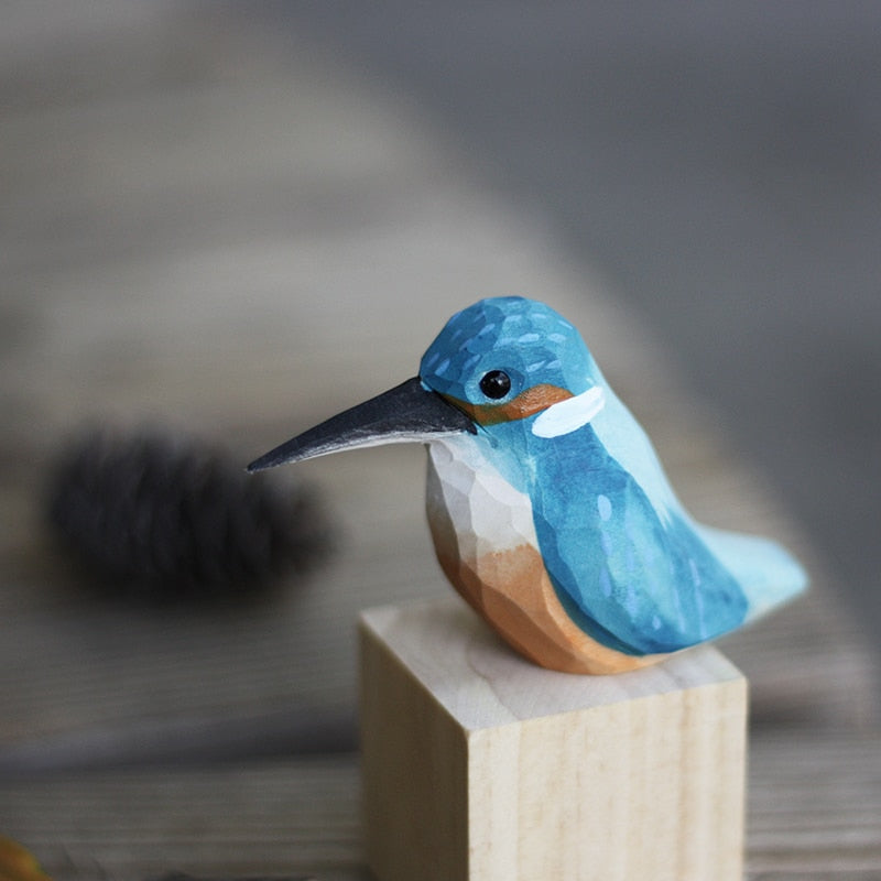 NORDICA - Scandinavische Houten Vogelbeeldjes | Adornos decorativos