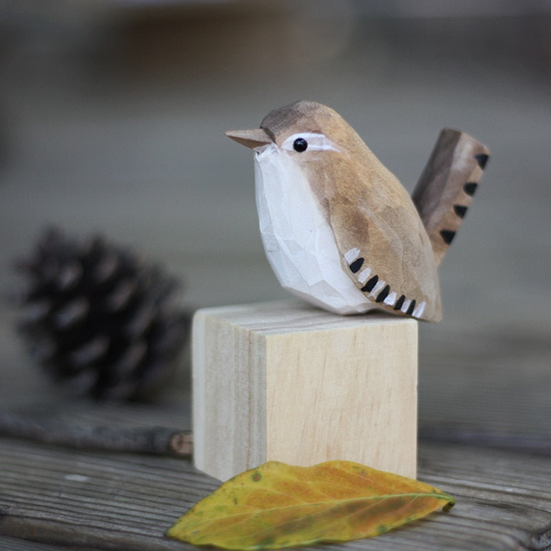 NORDICA - Scandinavische Houten Vogelbeeldjes | Adornos decorativos