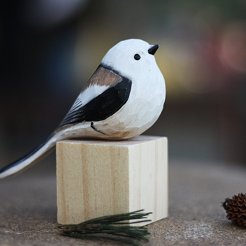 NORDICA - Scandinavische Houten Vogelbeeldjes | Adornos decorativos