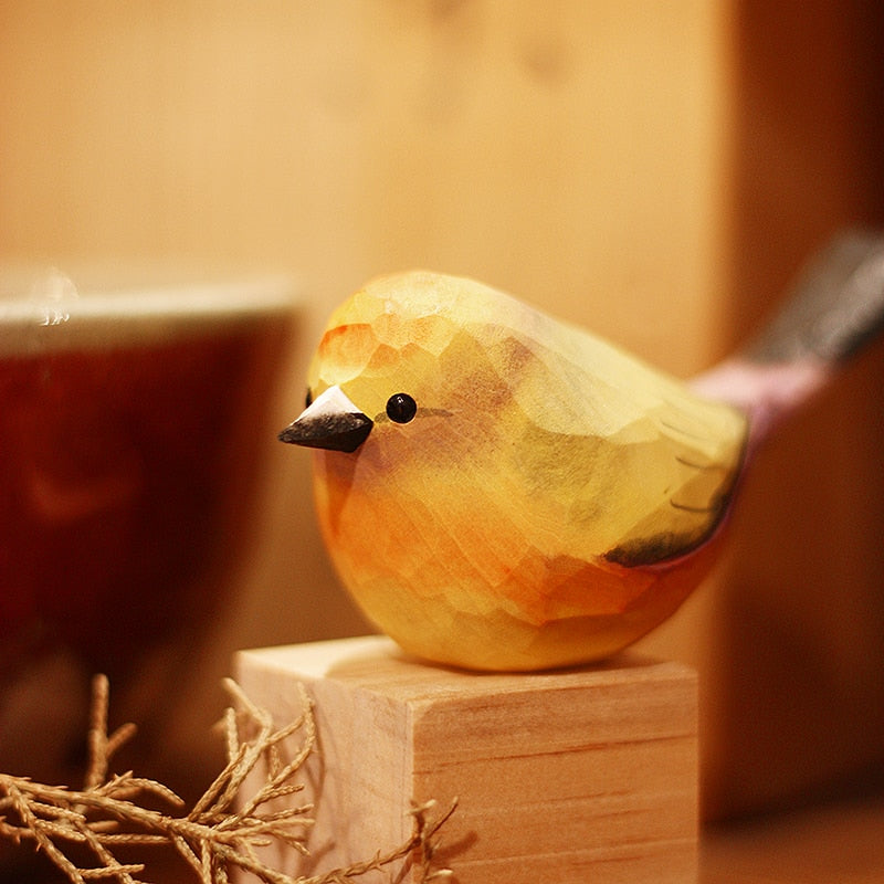 NORDICA - Scandinavische Houten Vogelbeeldjes | Adornos decorativos